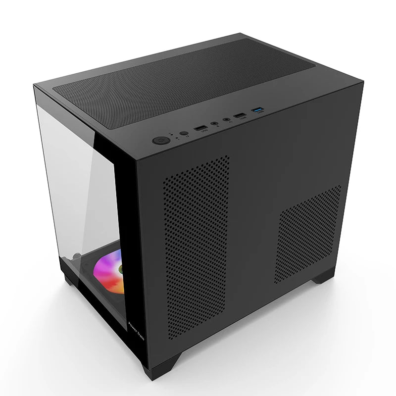 💎 Power Train Case PC - Vetro Colorato, Vista  270°, Supporto Water Cooler 240mm
Design unico e panoramico! Perfetto per gaming e setup stilosi. 🌊🖥️