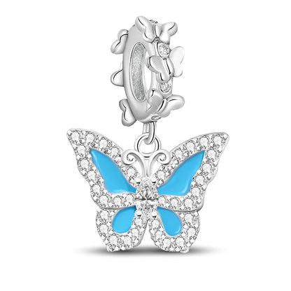 Perline Braccialetto 925 Argento Sterling | Charm Cane, Farfalla, Polpo | Gioielli Fai Da Te