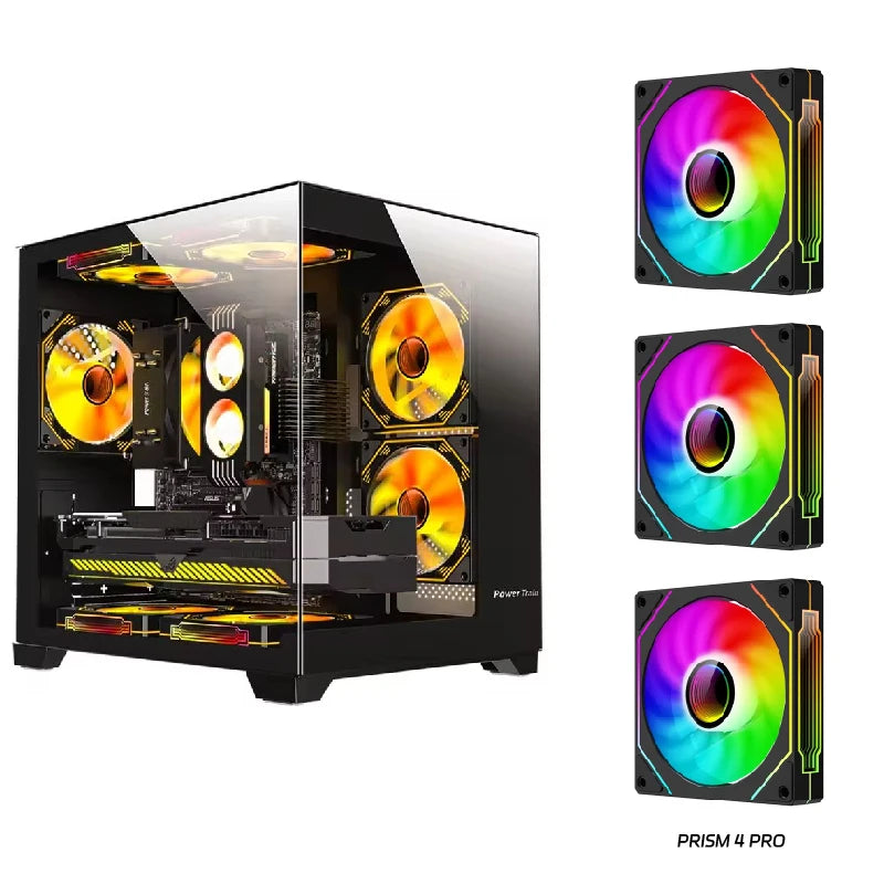 💎 Power Train Case PC - Vetro Colorato, Vista  270°, Supporto Water Cooler 240mm
Design unico e panoramico! Perfetto per gaming e setup stilosi. 🌊🖥️