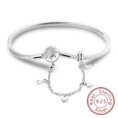 Bracciale in Argento 925 - Cuori con Zirconi, Regalo Perfetto per Donne, Gioiello Elegante e Personale