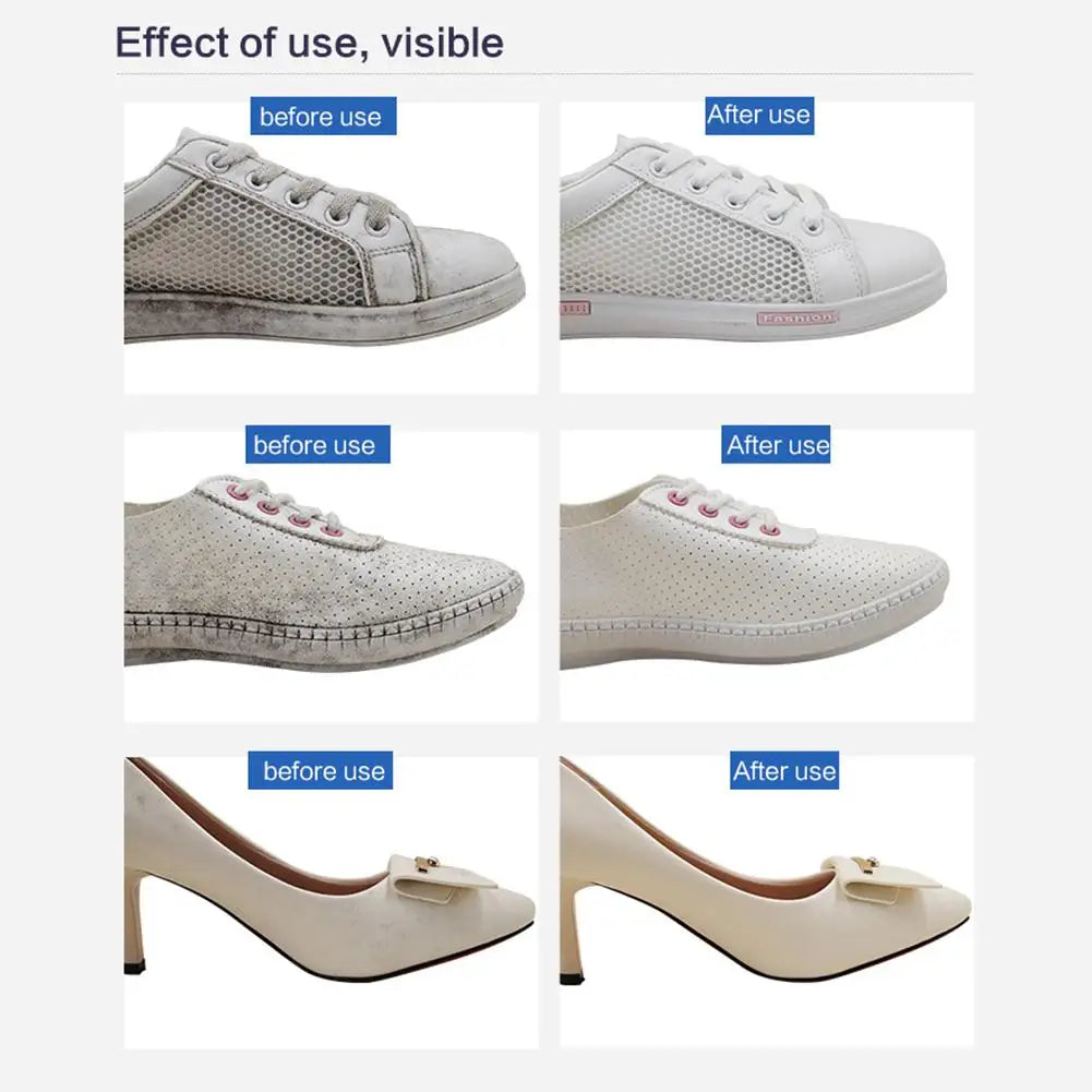 Sbianca Scarpe Bianche in 1 Passo! Detergente 100ml Antimacchie - Effetto Immediato