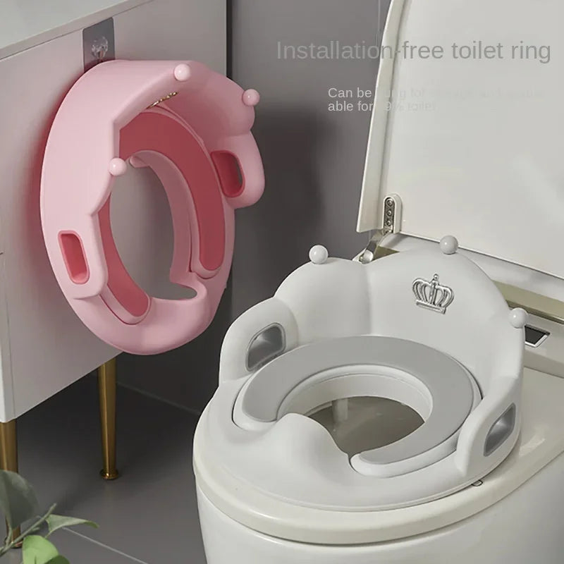 Sedile WC Bambini Universale, Riduttore Vasino con Protezione Antiscivolo