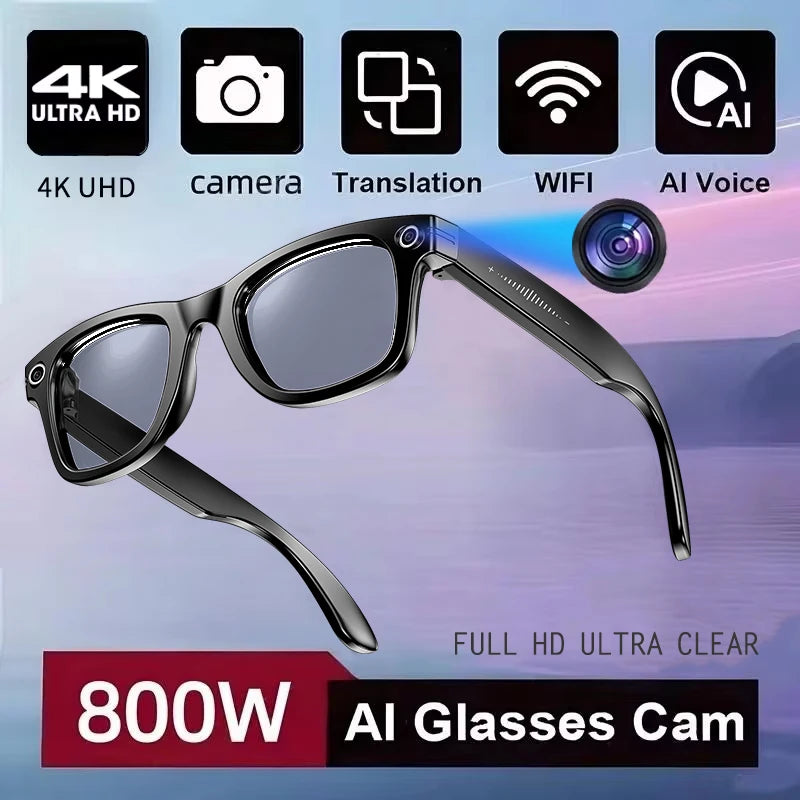 Occhiali Smart Stile W610 | Fotocamera 8MP | ChatGPT 4.0 | Audio Stereo | WiFi 5G