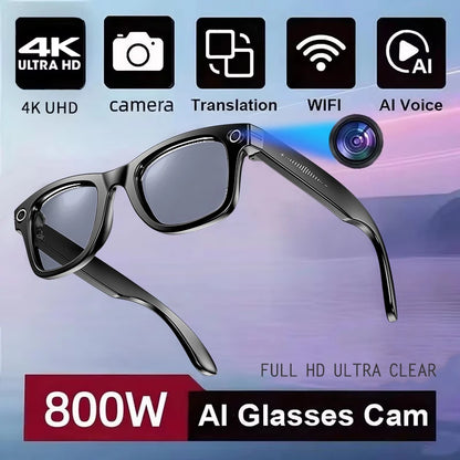 Occhiali Smart Stile W610 | Fotocamera 8MP | ChatGPT 4.0 | Audio Stereo | WiFi 5G
