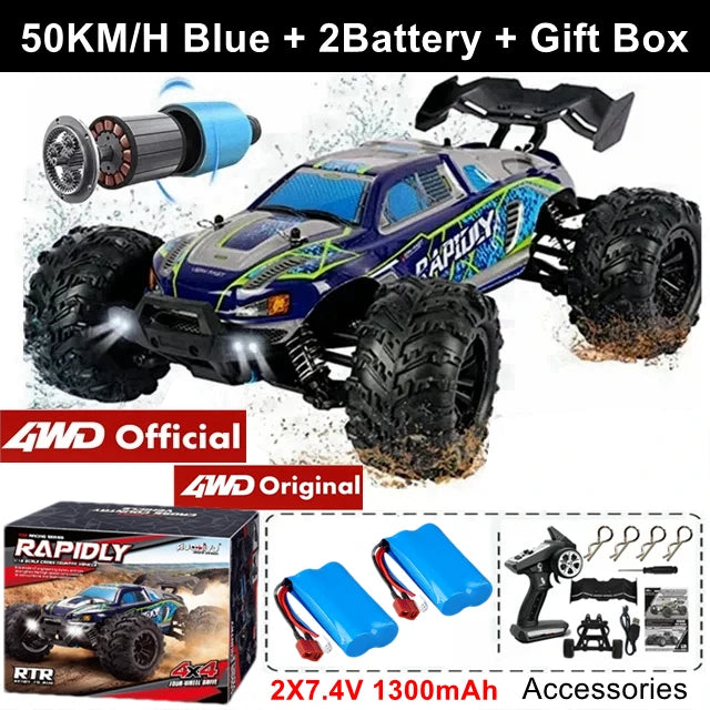 Auto RC 4WD 1:16 80km/h Brushless Off Road Drift Racing Bambini Adulti
