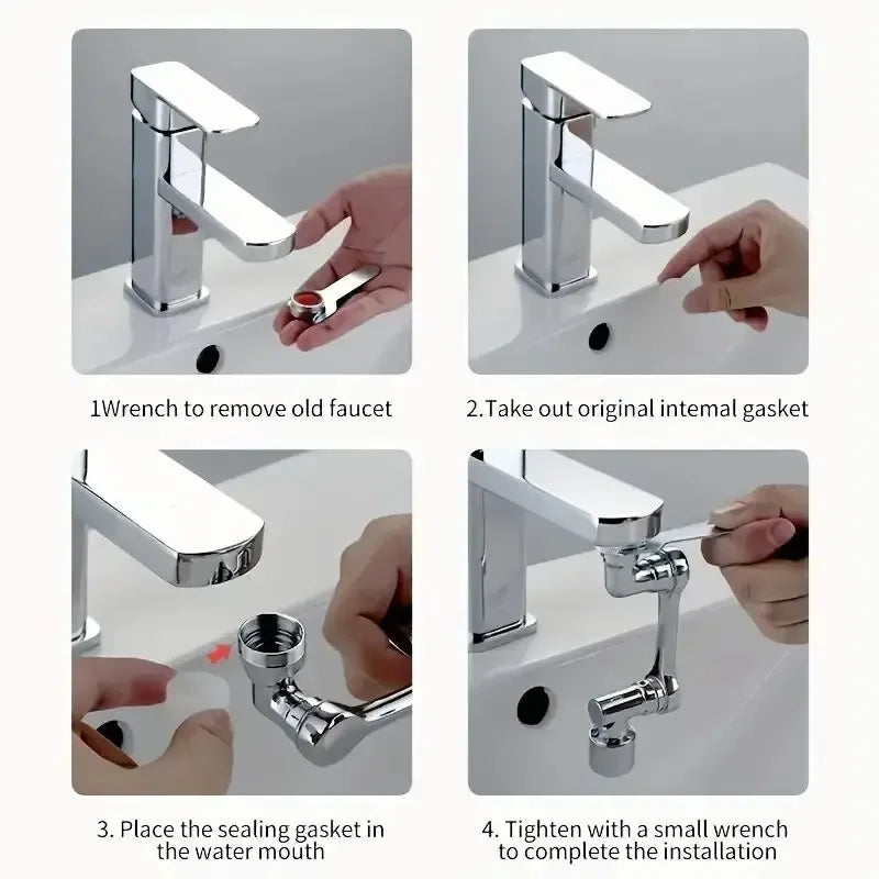 🚰Prolunga per Rubinetto 2 Pezzi - Braccio Robotico 360