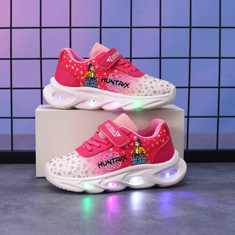Scarpe Bambina con Luci LED Kpop Demon Hunter - Scarpe Luminose