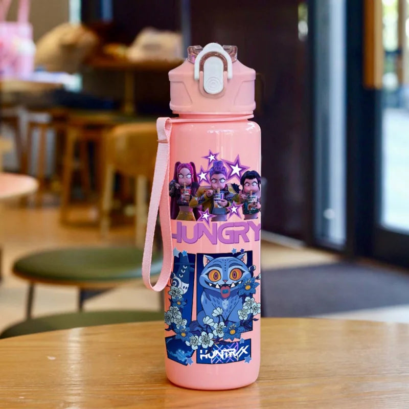 K-POP Demon Hunters Borraccia con Cannuccia - 700ml