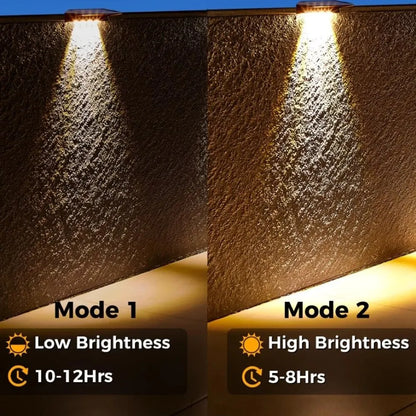 Luci Solari da Parete LED  Impermeabili IP65, per Recinzione, Ponte, Cortile, Esterno