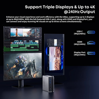 Mini PC Chuwi Ubox | Ryzen 5 6600H | 16GB DDR5 | 512GB SSD | Windows 11 Pro