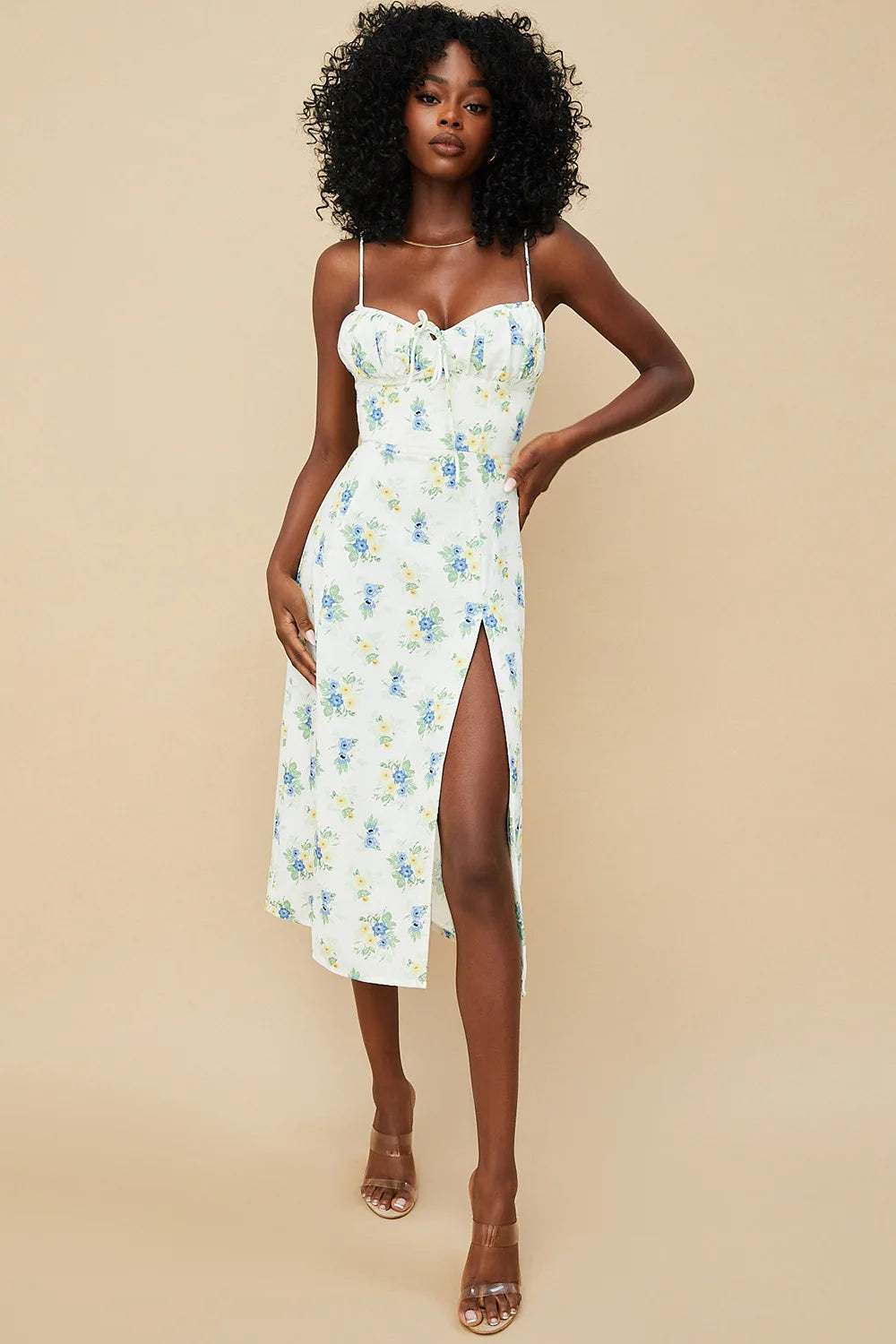 Vestito Lungo Floreale Elegante 2025 - Abito Bodycon Donna per Spiaggia & Streetwear