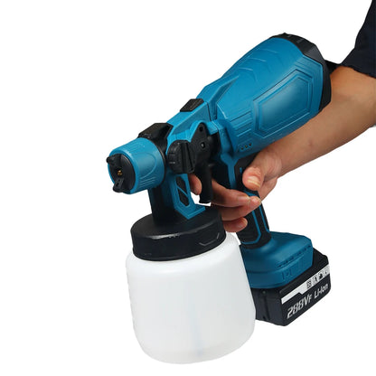 Pistola a Spruzzo vernice Senza Fili Serbatoio 1000ml, 38000 RPM Pittura, Fai da te, Casa