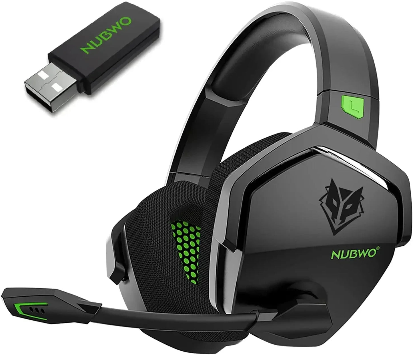 Cuffie Auricolari Gaming Wireless  - Doppia Connessione 2.4G/Bluetooth, 100h Autonomia, Microfono ENC, per PC PS4 PS5