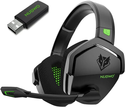 Cuffie Auricolari Gaming Wireless  - Doppia Connessione 2.4G/Bluetooth, 100h Autonomia, Microfono ENC, per PC PS4 PS5