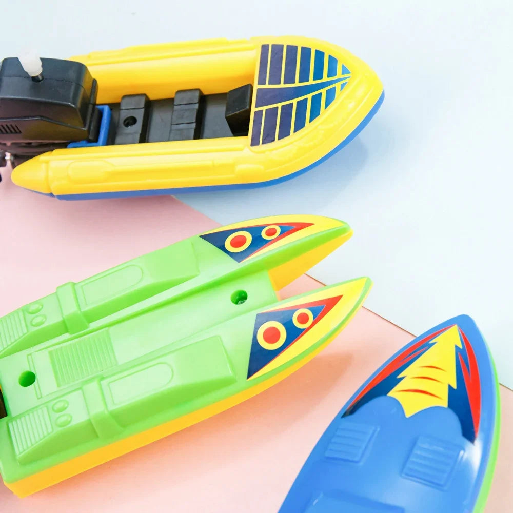2 Pezzi Barche Giocattolo - Nave Velocissima Galleggiante, Gioco da Bagno/Doccia per Bambini, Regalo