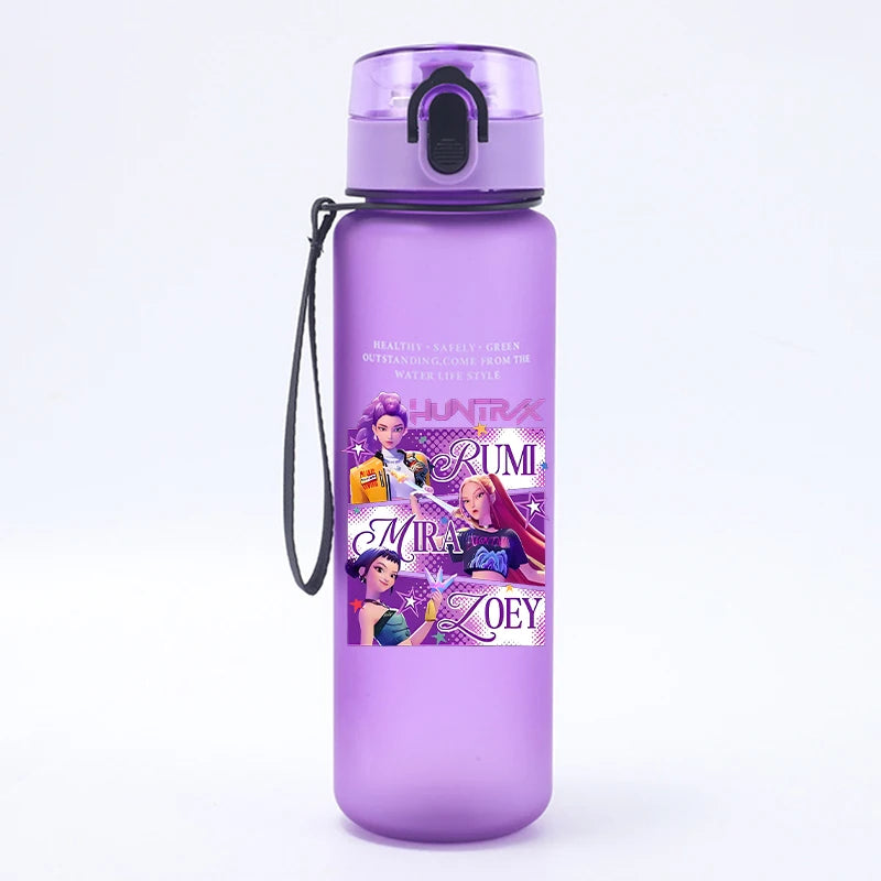 Borraccia KPop Demon Hunters Design Kawaii, Senza BPA, 500ml, Regalo per Bambine