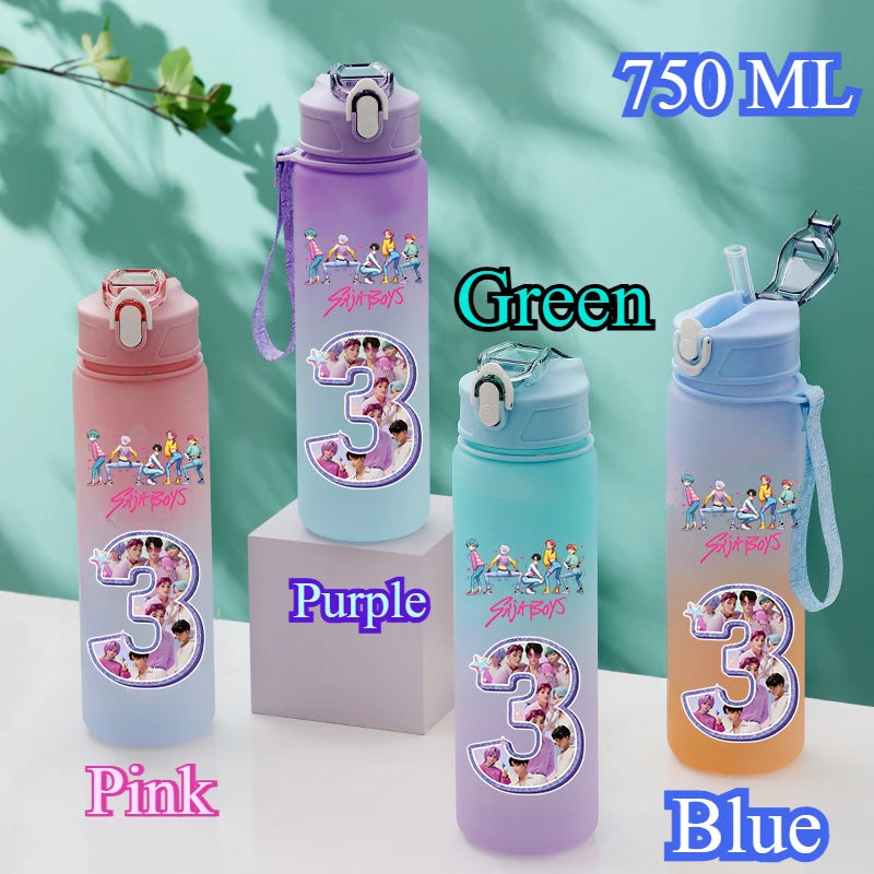 Borraccia K-POP Demon Hunters da 750ml con Cannuccia