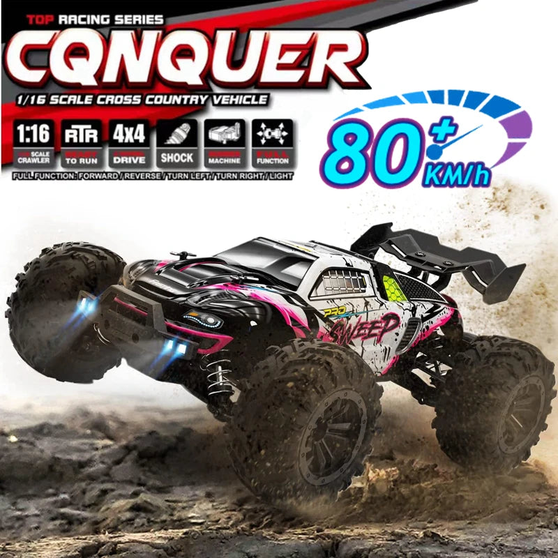 Auto RC 4WD 1:16 80km/h Brushless Off Road Drift Racing Bambini Adulti
