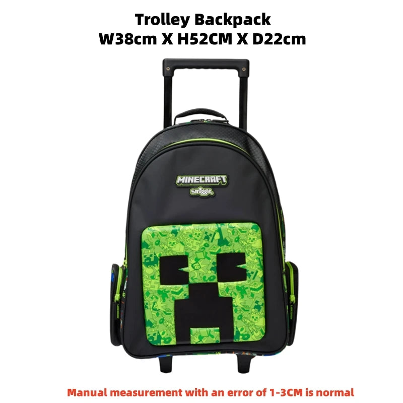 Zaino Minecraft Creeper Smiggle + Accessori  Scuola