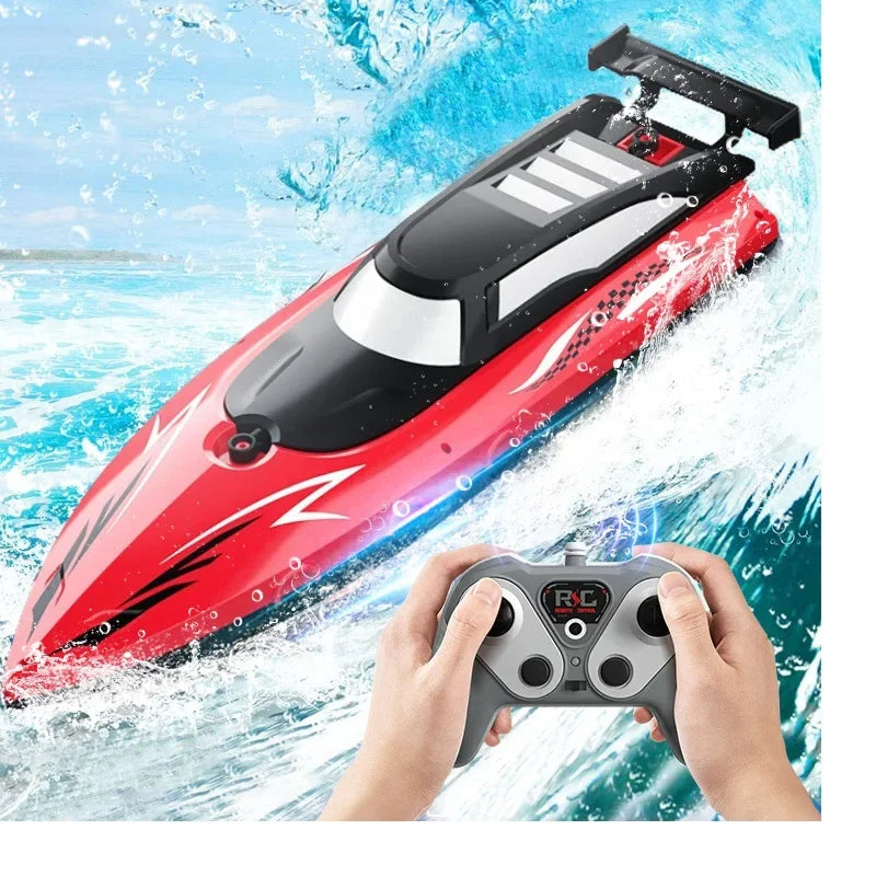 Barca RC 2.4Ghz Ad Alta Velocità - Giocattolo per Bambini Piscina/Lago
