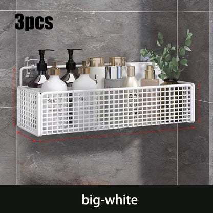 Scaffale Parete Adesivo - Per Cucina, Bagno - No Fori, Porta Oggetti