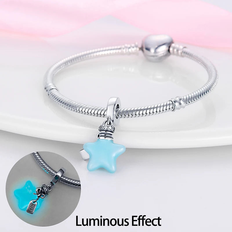 Ciondoli Argento 925 - Lucciole, Stelle e Camaleonti Luminescenti, per Bracciali Pandora StyleMagia e luce in ogni dettaglio! Perfectti per creare gioielli unici.