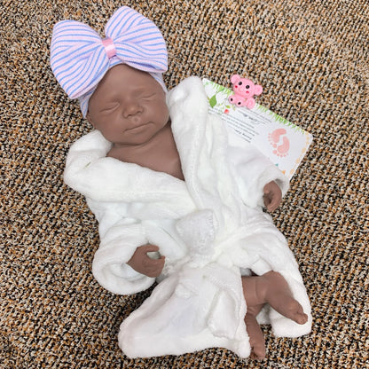 Bambola Reborn Vera  45cm Bocca Aperta, Silicone Morbido Regalo Natale Bambini