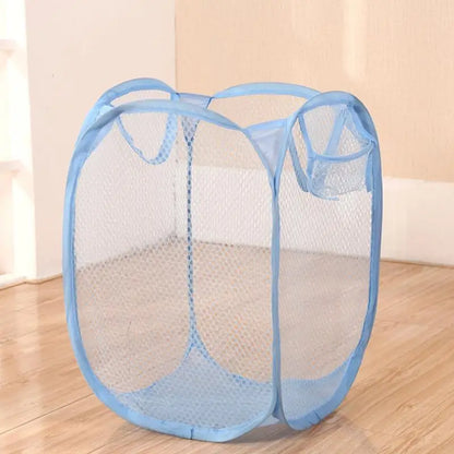 Cestello Biancheria Piegevole in Rete – Minimalista per Casa/Bagno