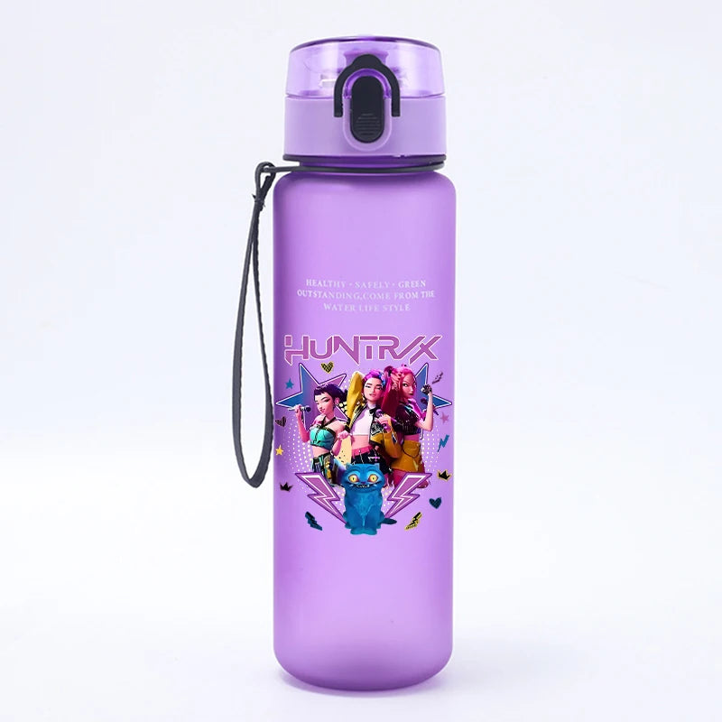 Borraccia KPop Demon Hunters Design Kawaii, Senza BPA, 500ml, Regalo per Bambine