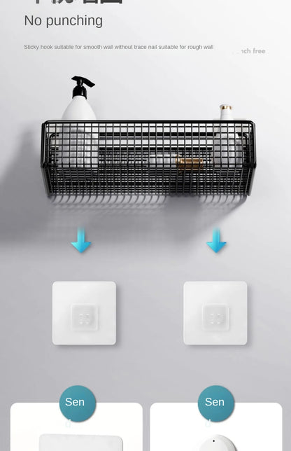 Scaffale Parete Adesivo - Per Cucina, Bagno - No Fori, Porta Oggetti