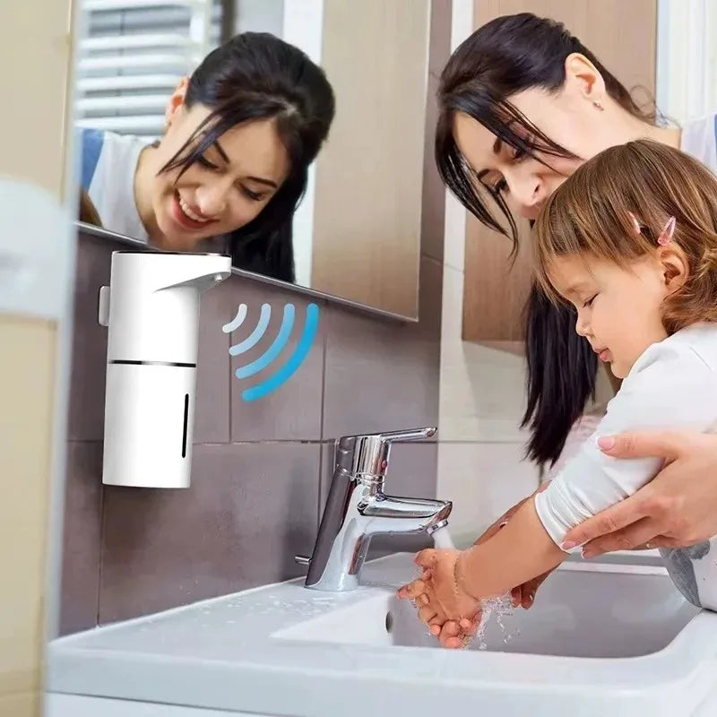 Dispenser Smart a Parete Senza Contatto | Per Sapone & Gel Igienizzante | Ricaricabile & Multivelocità