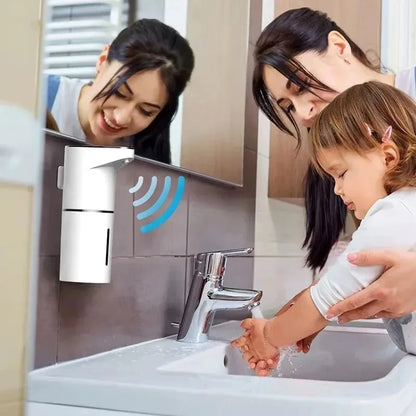 Dispenser Smart a Parete Senza Contatto | Per Sapone & Gel Igienizzante | Ricaricabile & Multivelocità