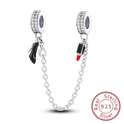 Ciondoli Argento 925 - Fiocco, Bottiglietta Profumo Rosa, Charm Femminili per Bracciali Fai-Da-TeDolci e raffinati, perfetti per creare gioielli unici. Regalo ideale per donne e ragazze!