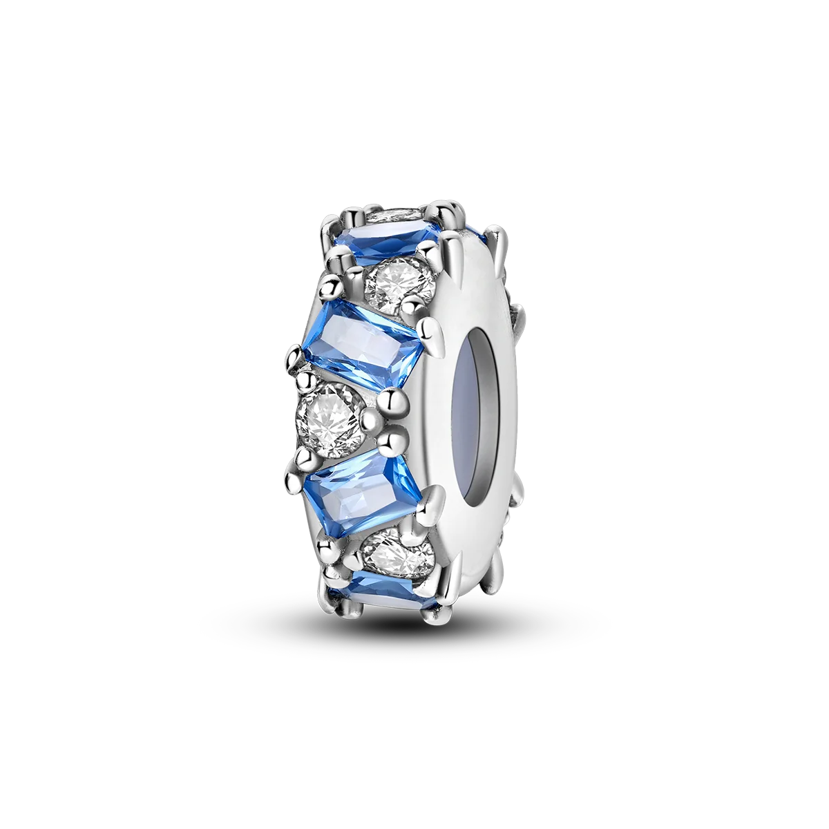 Bracciale Charm Argento 925 - Perle Blu, Gioielli Fai Da Te, Design Moderno e Minimalista Crea il tuo gioiello unico! Perle in argento sterling e charm eleganti.