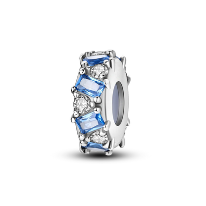 Bracciale Charm Argento 925 - Perle Blu, Gioielli Fai Da Te, Design Moderno e Minimalista Crea il tuo gioiello unico! Perle in argento sterling e charm eleganti.