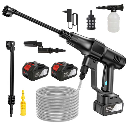 Idropulitrice 200 Bar Senza Spazzole  6 in 1 per Auto, Giardino  Batteria Makita 21V  Pistola Ad Alta Pressione Portatile