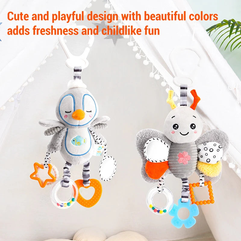🐰 Sonagli Montessori in Peluche - Giocattoli Educativi per Neonati