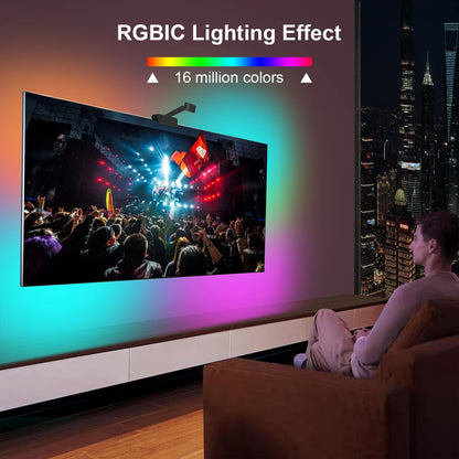Luce Ambiente Sincronizzazione TV/Schermo, APP Control, Effetti Musicali