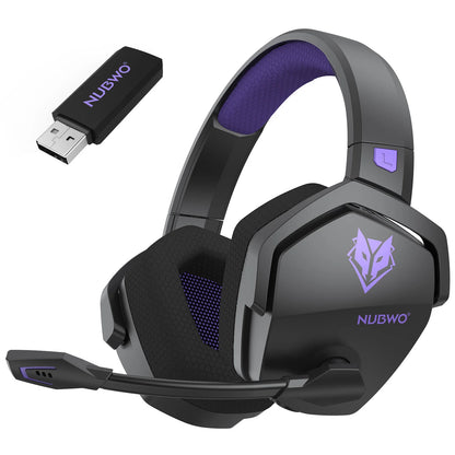 Cuffie Auricolari Gaming Wireless  - Doppia Connessione 2.4G/Bluetooth, 100h Autonomia, Microfono ENC, per PC PS4 PS5