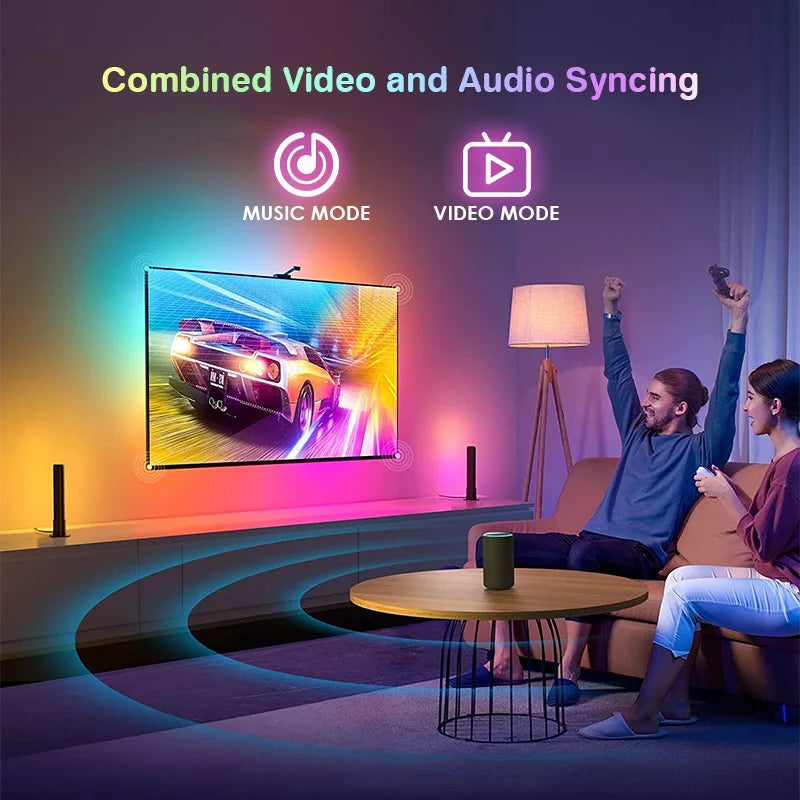 Luce Ambiente Sincronizzazione TV/Schermo, APP Control, Effetti Musicali
