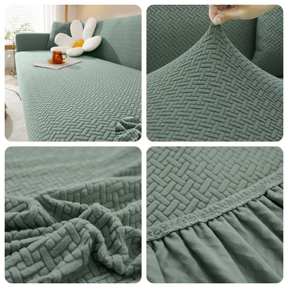 Copridivano Jacquard Morbido - Elasticizzato per Divani L/2/3/4/5 Posti