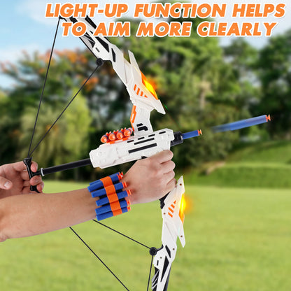 Set Tiro con l'Arco per Bambini con Luci LED - Divertimento Sicuro Indoor/Outdoor!
