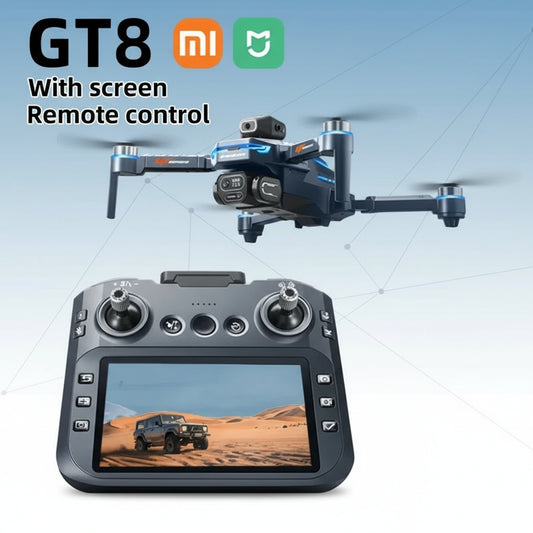 Drone 4K Mijia GT8 FPV, Antenna Lungo Raggio, Evita Ostacoli, Schermo LCD