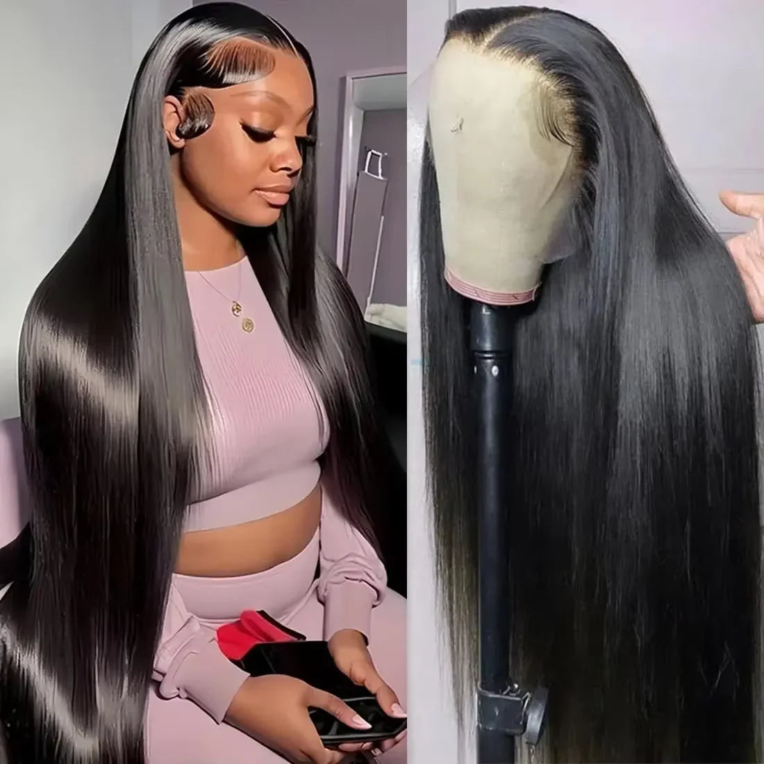 ✨ Parrucca 40-46" Capelli Umani - Pizzo Trasparente 13x6, Densità 200%, Effetto Naturale!
Lunga, fluente e super realistica! Perfetta per styling personalizzati. 💁‍♀️💫