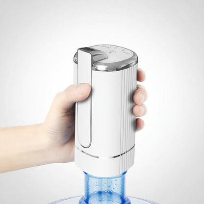 Distributore d'Acqua Portatile Pieghevole | Pompa Automatica a Pulsante, Batteria 800mAh, Materiali Alimentari | per Bottiglie d'Acqua da 2-5 Galloni