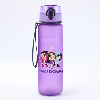 Borraccia KPop Demon Hunters Design Kawaii, Senza BPA, 500ml, Regalo per Bambine