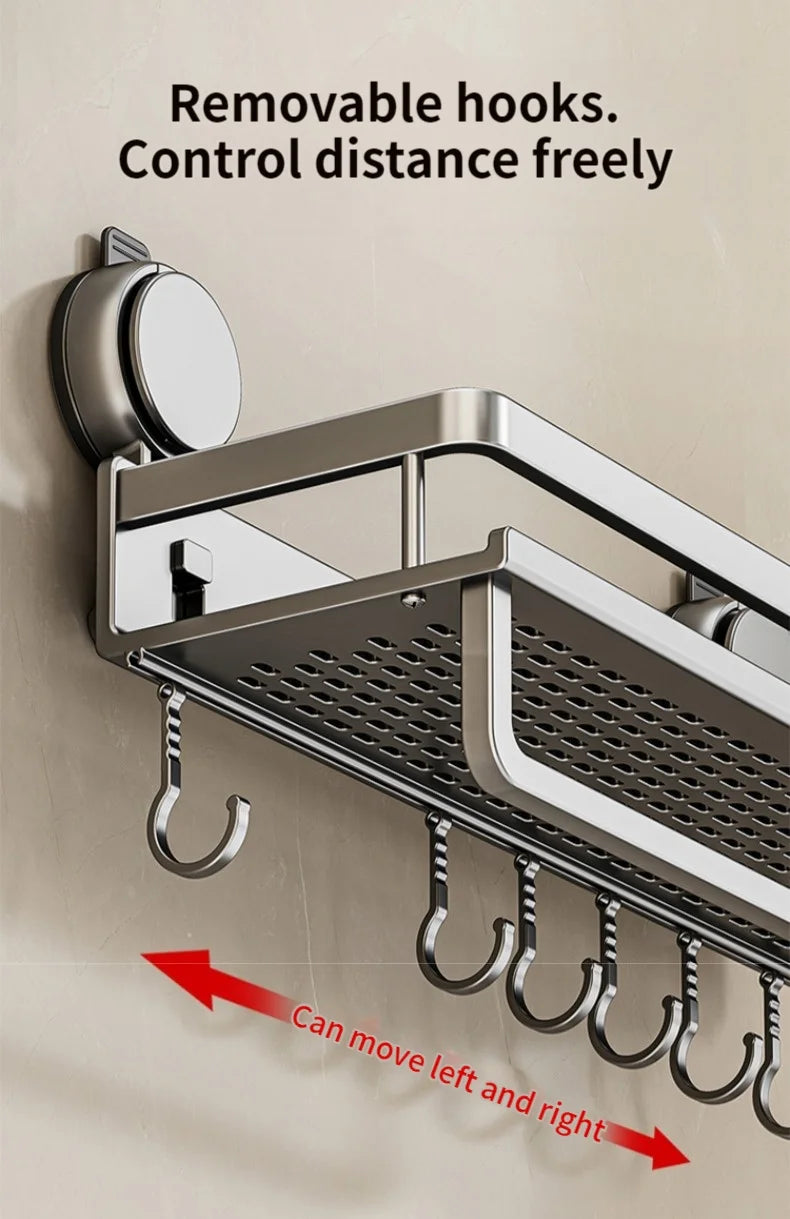 Portaoggetti da Parete Senza Trapano – 5 Secondi e il Tuo Bagno è in Ordine