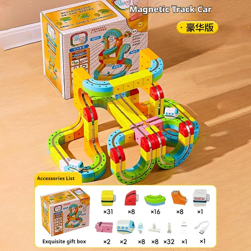 Treno Giocattolo Levitazione Magnetica 3D | Pista Cubo Fai Da Te Educativo | Regalo Bambini Natale Compleanno