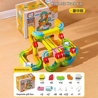 Treno Giocattolo Levitazione Magnetica 3D | Pista Cubo Fai Da Te Educativo | Regalo Bambini Natale Compleanno