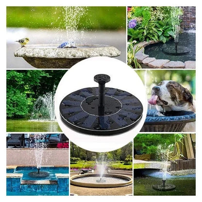 Pompa Solare Galleggiante per Fontana 13/16/18 cm, a Pannello Solare Piscina, Stagno, Giardino